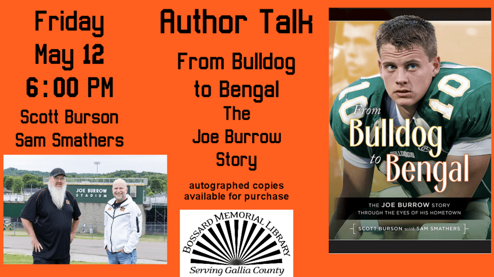 Author Talk: From Bulldog to Bengal, The Joe Burrow Story