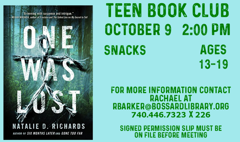 Teen Book Club October